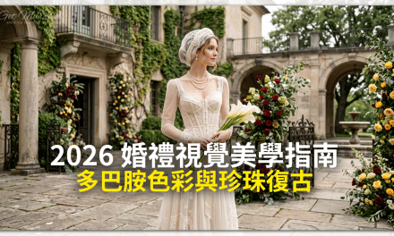 多巴胺色彩與珍珠復古：2026 婚禮視覺美學指南